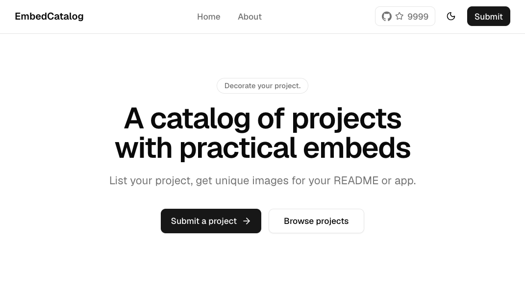 Show HN: I created a list of projects with embeds